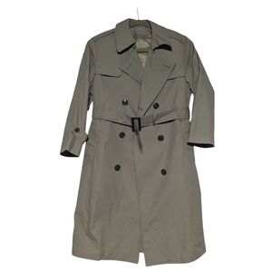 Vintage US Marine Coat Women's All Weather Coat Trench Coat M Khaki Removable